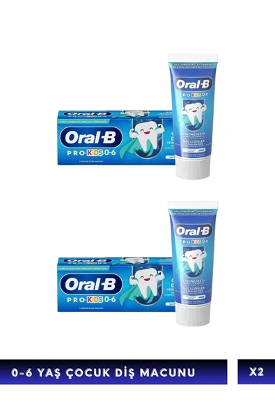 Oral-B Pro Kids Güçlü Dişler Diş Macunu 50 ml 2 Adet - 1