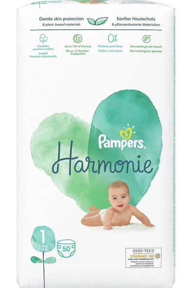 Prima Pampers Harmonie Bebek Bezi Beden:1 (2-5KG) Yeni Doğan 250 Adet Mega Ultra Fırsat Pk - 6