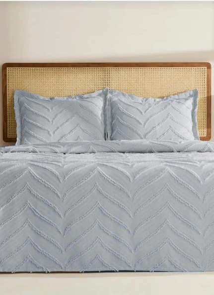 Merve 3 Parça Çift Kişilik Yatak Örtüsü - 3