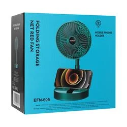 Everest EFN-605 Masaüstü Şarj Edilebilir Yeşil 800mAh Usb Fan - 4