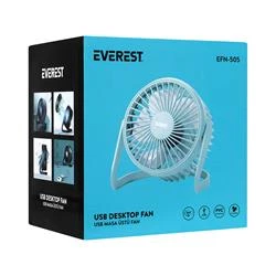 Everest EFN-505 Masaüstü Turkuaz Usb Fan (145mmx141mmx105 mm) - 4