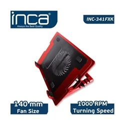Inca Inc-341FXK Kırmızı Ergonomik Sessiz Usb Notebook Soğutucu - 2
