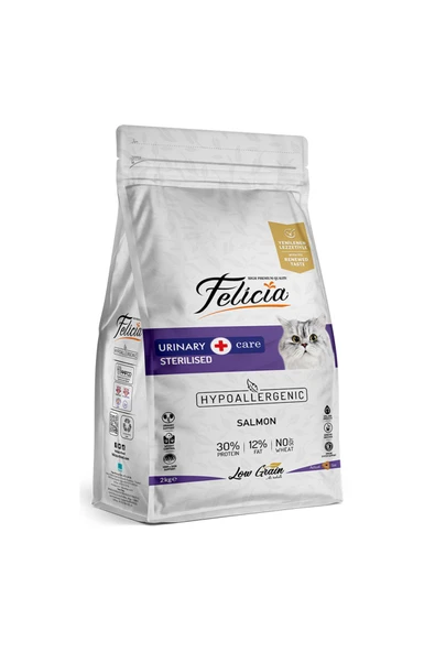 2 Kg Somonlu Az Tahıllı Kısırlaştırılmış Kedi Maması HypoAllergenic Kedi Maması