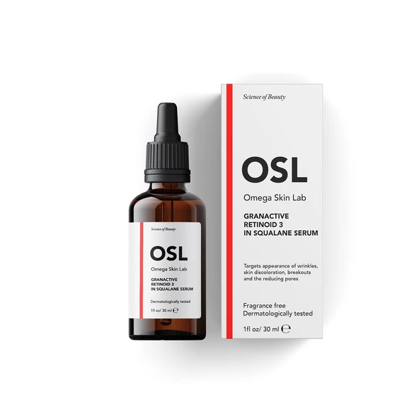OSL Omega Skin Lab Güçlü Yaşlanma Karşıtı  Retinoid İçeren Gece Serum 3 In Squalene Serum 30ml