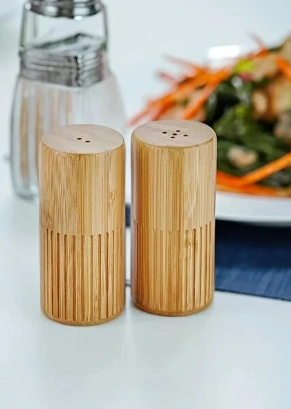 The Mia NTR0018 Natura Bambu Tuzluk Biberlik 2li Set - 2