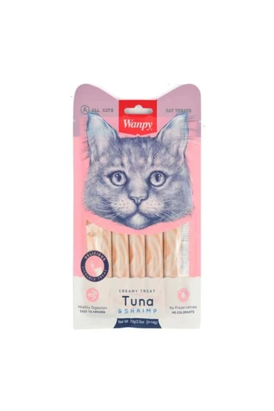 Ton Balığı Ve Karidesli Sıvı Kedi Ödül Maması 5x14 gr ürün görseli 1