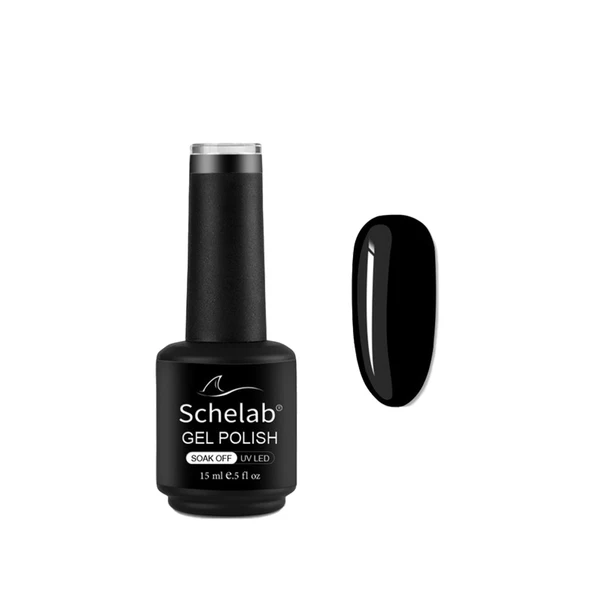 Schelab 3 Adımda Kalıcı Jel Oje 001 Siyah 15 ml - 1