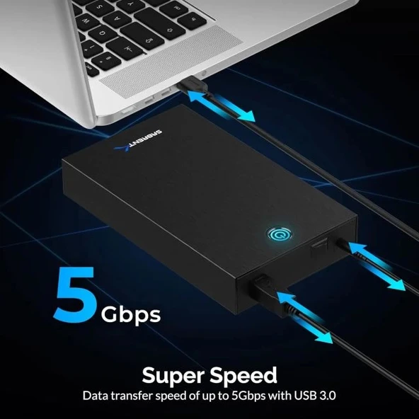 SABRENT USB 3.0 - SATA Harici Sabit Sürücü Lay-Flat Bağlantı İstasyonu - 5