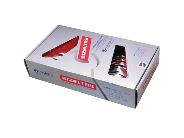 İzeltaş İki Ağız 8'li Anahtar Takımı Uzun Boy