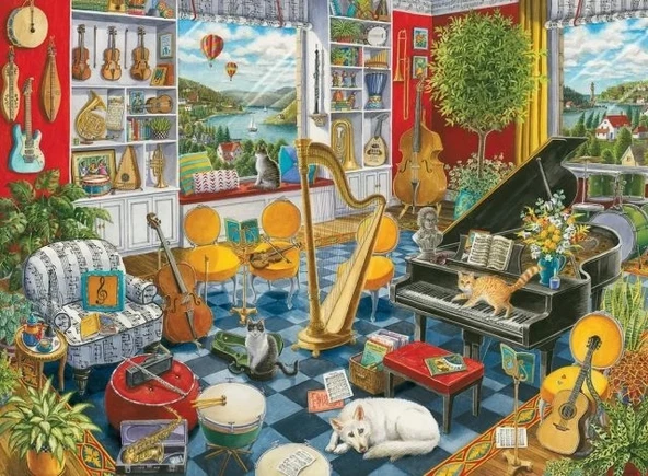 Ravensburger Müzik Odası 500 Parça Yapboz - 16836