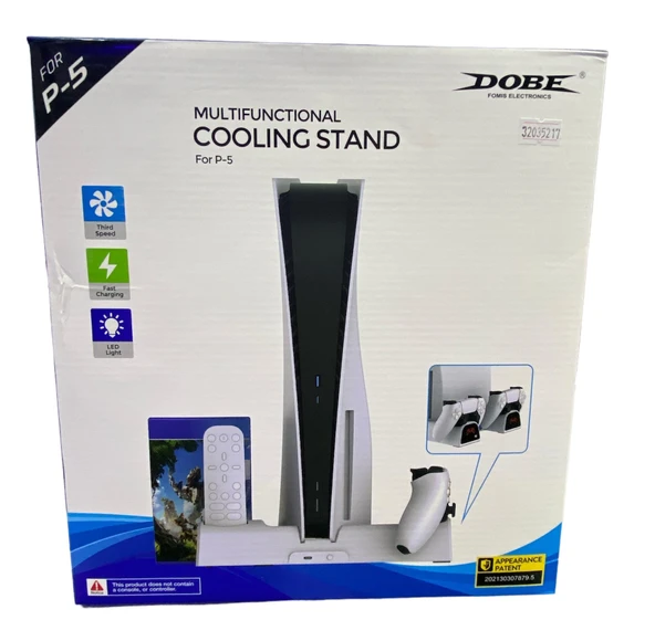 PS5 FAT ÇOK FONKSİYONLU SOĞUTUCU DİKEY STAND DOBE TP5-1511 ürün görseli
