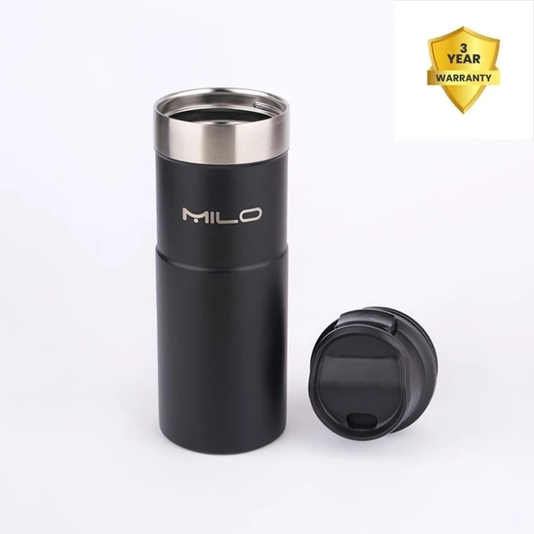 Milo The Quıx Daily Termos 500 ML Siyah - 2