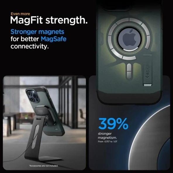 Spigen iPhone 15 Pro Magnetic Tough Armor MagFit Kılıf - 5