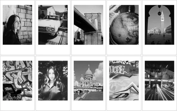 Fujifilm Instax Mini Monokrom Film - 7