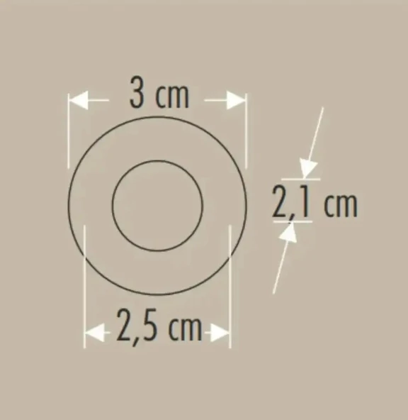 CATA 1.5W Yıldız Power Ledli Parmak Spot BEYAZ Kasa Beyaz Işık 6500k - Resim 2
