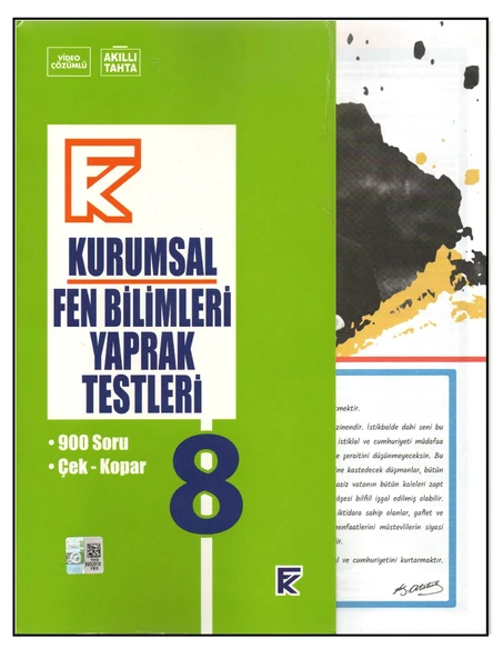KURMAY 8.SINIF FEN BİLİMLERİ KURUMSAL YAPRAK TEST