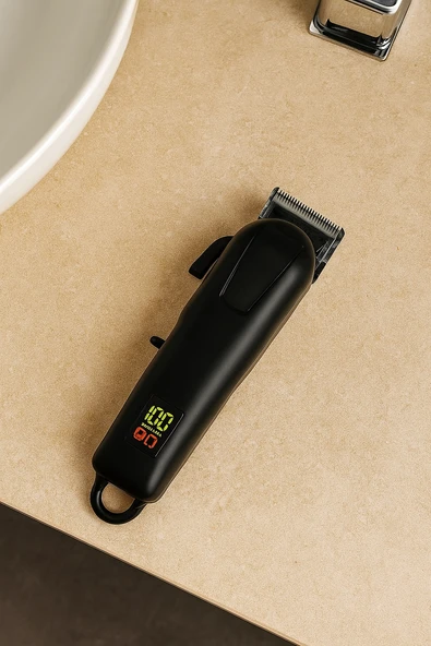Girist Şarjlı Professional Saç Sakal Tıraş Makinası Siyah - Resim 3