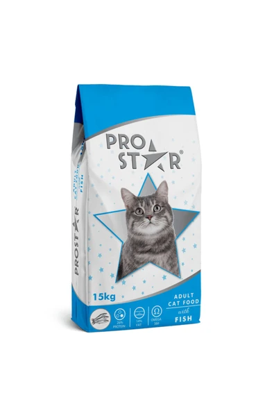 PetEko PROSTAR YETİŞKİN KEDİ MAMASI BALIKLI 15 KG