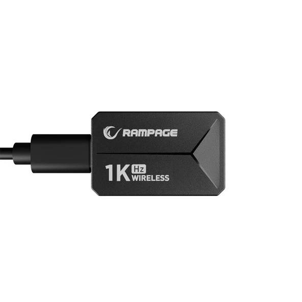 Rampage ZENITH BT+Wired+2.4G Siyah Kablosuz PAW3395 NORDIC 52833 MCU Gaming Oyuncu Mouse - 7