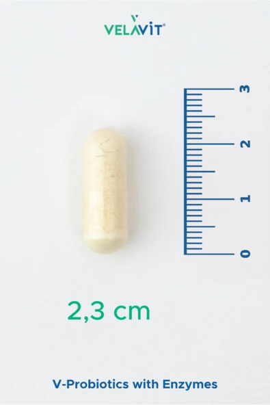 Velavit V-Probiotics with Enzymes Takviye Edici Gıda 30 Kapsül - Resim 2