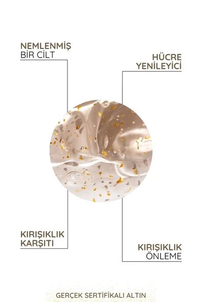 Derminix 24k Gold Beauty Altın Parçacıklı Hyaluronik Asit Içeren Cilt Bakım Serumu - 2