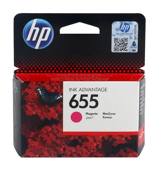 HP 655 Orjinal Kırmızı Kartuş 3525-4615-4625-5525-6525 | CZ111A