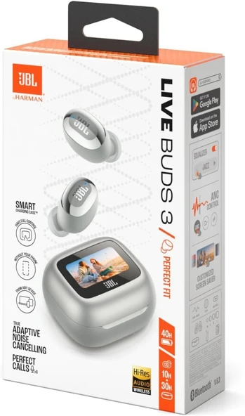 JBL Live Buds 3, Kablosuz Kulakiçi Kulaklık, Silver - 3