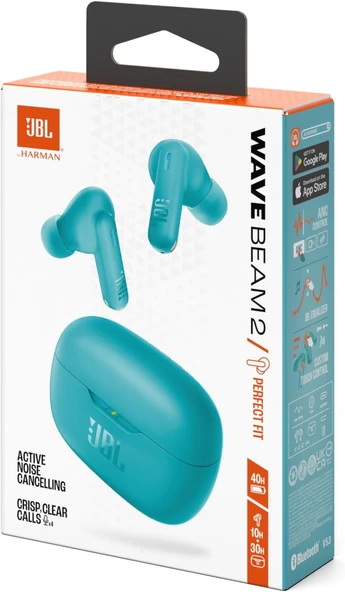 JBL Wave Beam2, Kablosuz Kulakiçi Kulaklık, IE, Mavi - 4