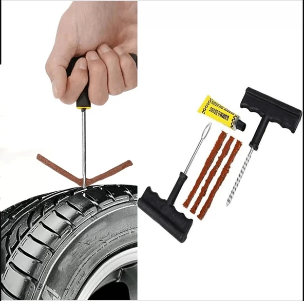 Lastik Tamir Fitili-Oto, SUV, Motor İçin Acil Patlak Onarımı-Pratik Çözüm