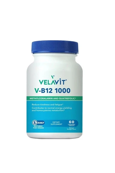 Velavit B12 1000mg Çiğneme Tableti 60 Adet ürün görseli 1