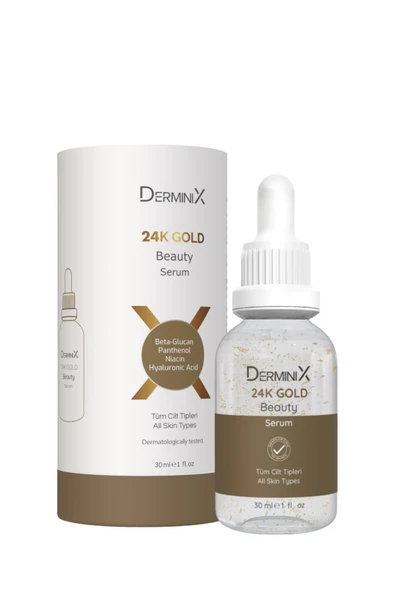 Derminix 24k Gold Beauty Altın Parçacıklı Hyaluronik Asit Içeren Cilt Bakım Serumu - 4