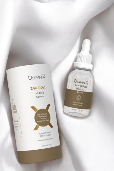 Derminix 24k Gold Beauty Altın Parçacıklı Hyaluronik Asit Içeren Cilt Bakım Serumu - 5