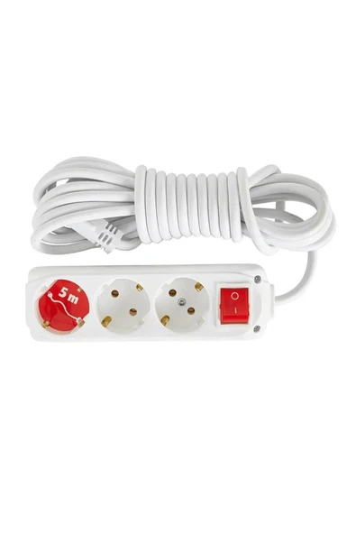 ALMERA GRUP PRİZ 3 LÜ ANAHTARLI 5 MT