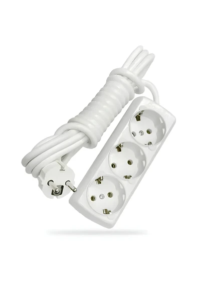 ÜÇLÜ GRUP PRİZ TOPRAKLI (5 MT)