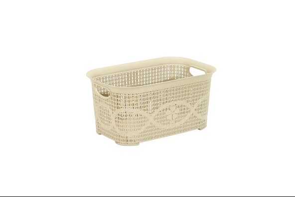 Sağlam Plastik Örgü Kare Çamaşır sepeti Çölbeji