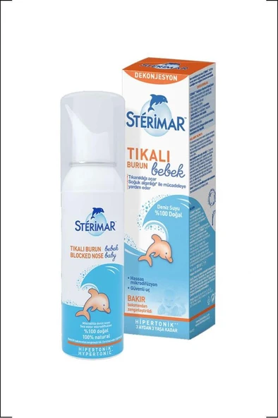 Sterimar Hipertonik Baby Deniz Suyu Burun Spreyi 50 ml
