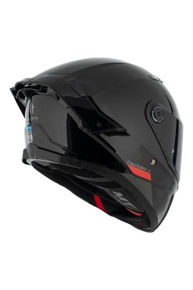 MT Kask Thunder 4 Sv Solıd A1 Parlak Şeffaf Vizör - 2