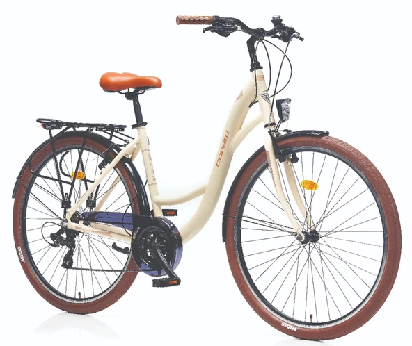 Corelli Glowie 28 Jant 51cm (L) Kadro Şehir Bisikleti Krem