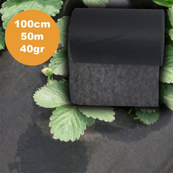 100cm X 50m 40gr TEKSTİL MULCH AGRİL ISI DON PERDESİ, ZİRAİ DON KIRAĞI ÖRTÜ KARPUZ ÇİLEK MALÇ