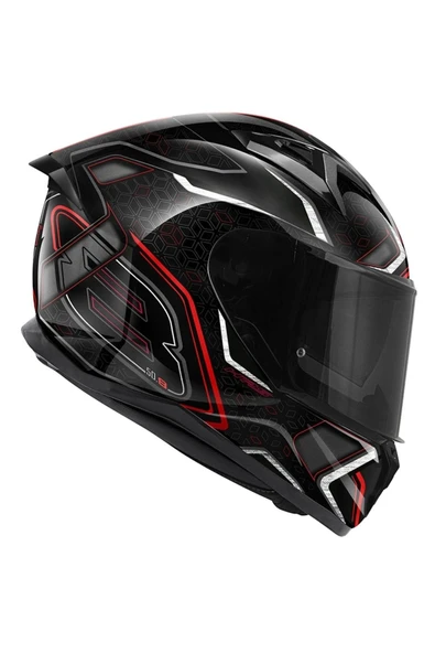 Givi 50.8 Mystıcal Siyah-kırmızı- Kask - Resim 2