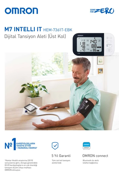 Omron M7 Üst Koldan Ölçer Dijital Tansiyon Aleti - 3