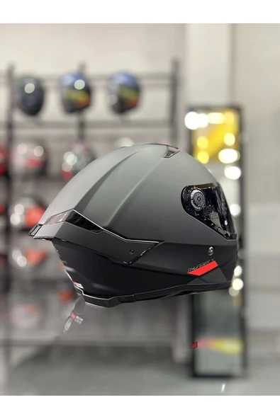 MT Helmets Thunder 4 Matt Black Kask Şeffaf Vizörlü - 5