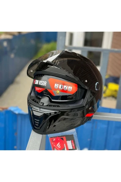 MT Helmets Thunder 4 Sv Solid kask (şeffaf vizörlü) - 6