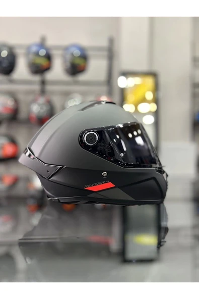 MT Helmets Thunder 4 Matt Black Kask Şeffaf Vizörlü - 2