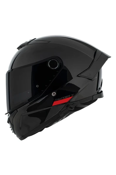 MT Kask Thunder 4 Sv Solıd A1 Parlak Şeffaf Vizör - 4