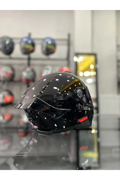 MT Helmets Thunder 4 Gloss Black Kask ŞEFFAF VİZÖRLÜ - 4