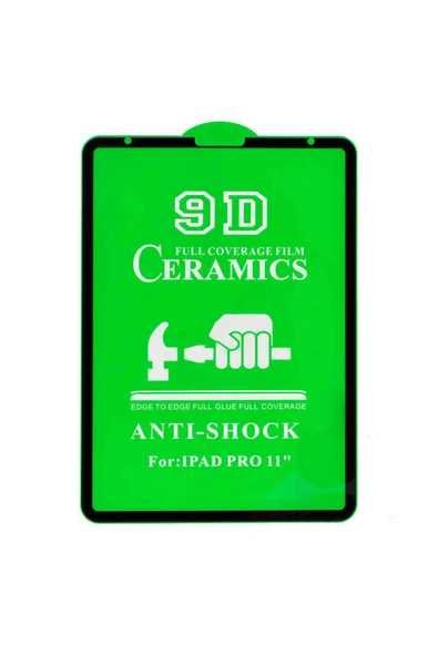 KILIFTECH iPad Pro 12.9 2020 (4.Nesil) Uyumlu Zore Tablet Seramik Ekran Koruyucu-Siyah ürün görseli