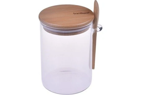 Bambum B1231 Lolla Kaşıklı Cam Saklama Kabı 12 cm