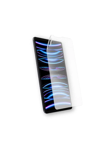 zore iPad Pro 12.9 2021 (5.Nesil) Kağıt Hisli Mat Uyumlu Davin Paper Like Tablet Ekran Koruyucu-Renksiz