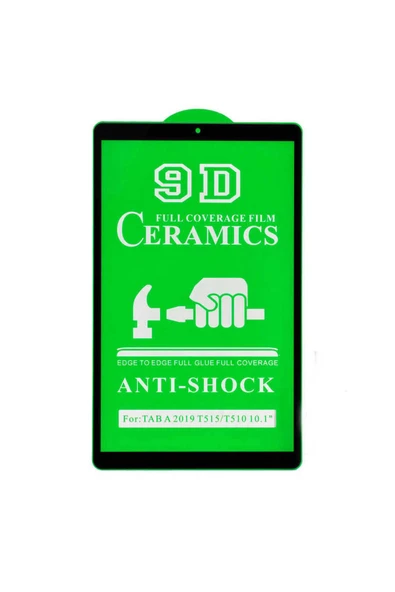 KILIFTECH Galaxy Tab A 10.1 (2019) T510 Uyumlu Zore Tablet Seramik Ekran Koruyucu-Siyah